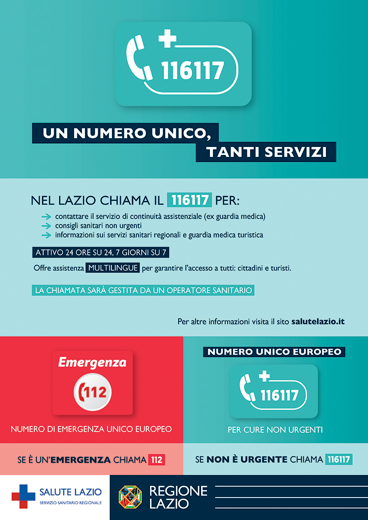 116117 Nuovo numero unico Europeo