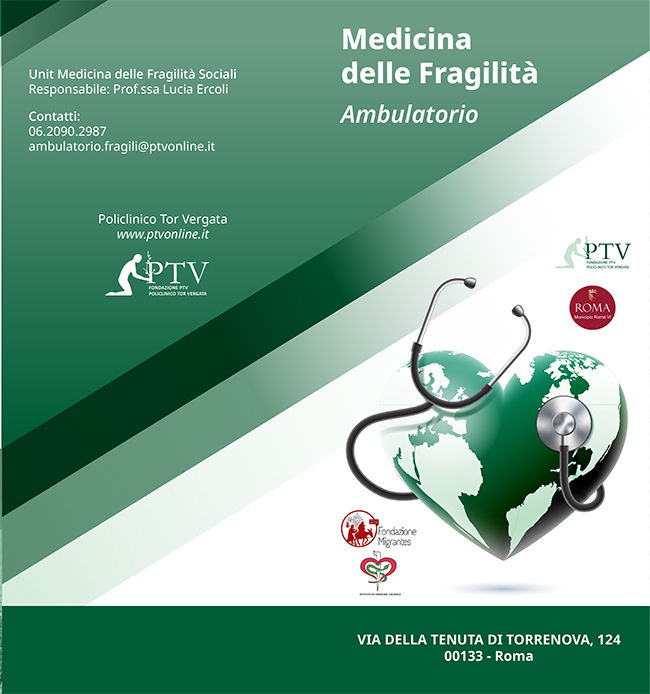 Flyer Ambulatorio delle Fragilità - Policlinico Tor Vergata
