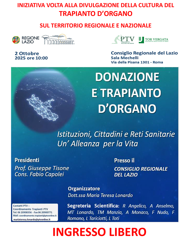 Donazione e trapianto d'organo - Policlinico Tor Vergata