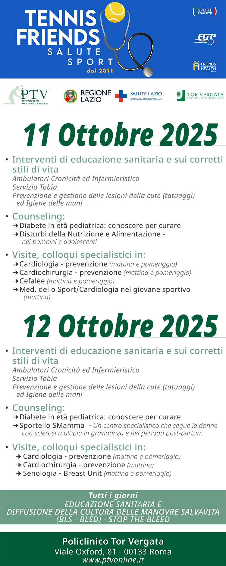 Tennis & Firends 2025 - Policlinico Tor Vergata