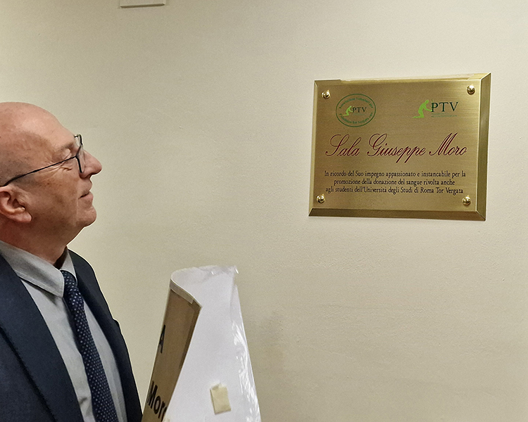 Sala intitolata a Giuseppe Moro - Policlinico Tor Vergata