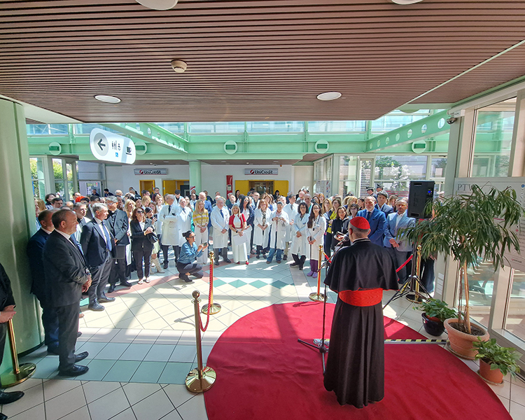 Visita Cardinale Baldassarre Reina, Vicario Generale della Diocesi di Roma all’Azienda Ospedaliera Universitaria Policlinico Tor Vergata
