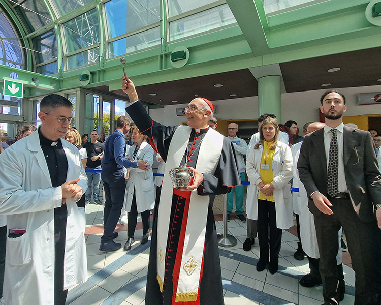 Visita Cardinale Baldassarre Reina, Vicario Generale della Diocesi di Roma all’Azienda Ospedaliera Universitaria Policlinico Tor Vergata