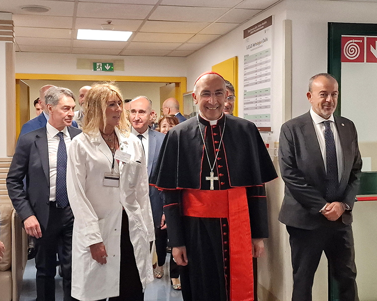 Visita Cardinale Baldassarre Reina, Vicario Generale della Diocesi di Roma all’Azienda Ospedaliera Universitaria Policlinico Tor Vergata