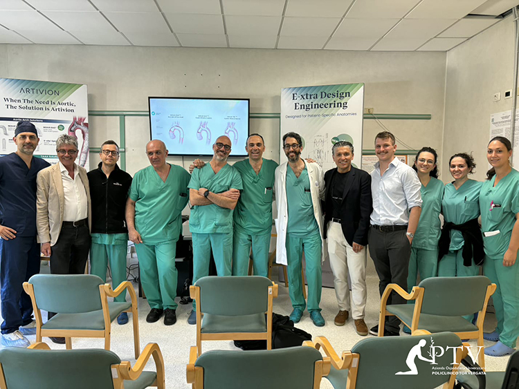 Riparare l’aorta senza aprire il torace e senza fermare il cuore: un intervento innovativo micro- invasivo al Policlinico Tor Vergata