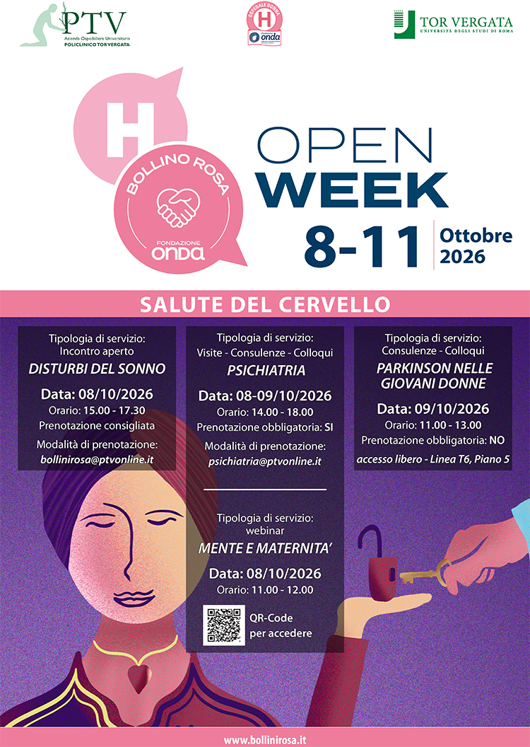 Open Week dedicato alla salute della donna - Policlinico Tor Vergata